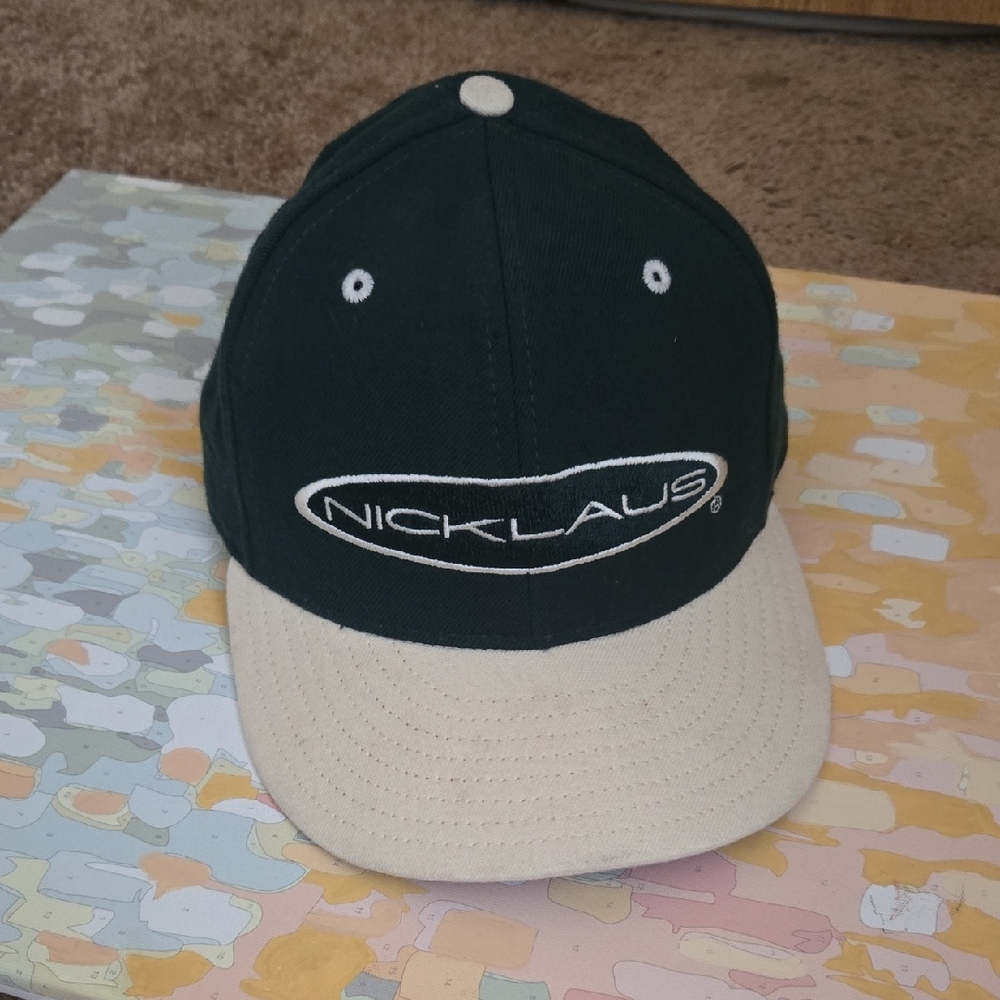 Nicklaus Dead Stock Hat Green 100% Wool Golf Cap New Without Tag Add On Gift New